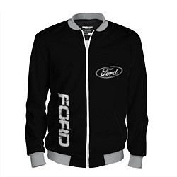 Мужской бомбер Ford logo white steel