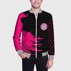Бомбер мужской Бавария Мюнхен краски, цвет: 3D-меланж — фото 2