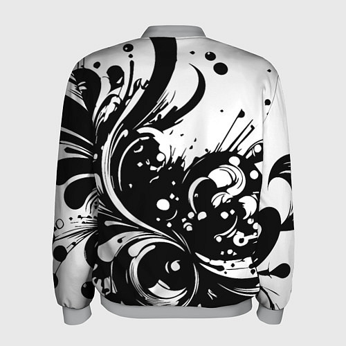 Мужской бомбер Модная растительная абстракция - нейроарт / 3D-Меланж – фото 2