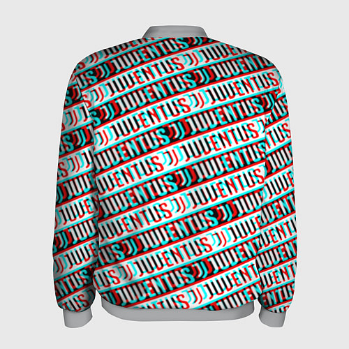 Мужской бомбер Ювентус глитч паттерн / 3D-Меланж – фото 2