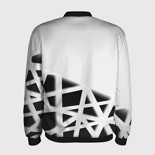 Мужской бомбер The Witcher 3 logo geometry / 3D-Черный – фото 2