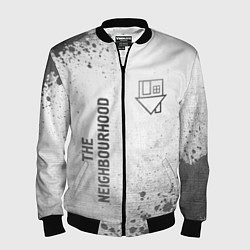 Бомбер мужской The Neighbourhood - white gradient вертикально, цвет: 3D-черный