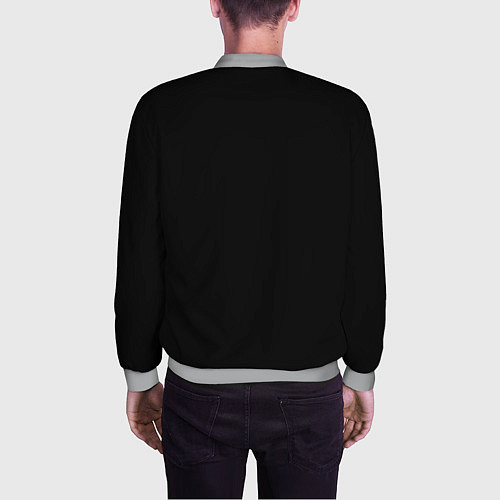 Мужской бомбер Dark gothic angel / 3D-Меланж – фото 4