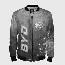 Бомбер мужской BYD - grey gradient вертикально, цвет: 3D-черный
