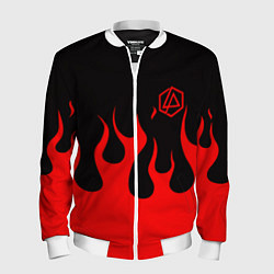 Мужской бомбер Linkin park logo fire