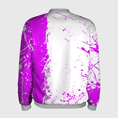 Мужской бомбер Fortnite pink color / 3D-Меланж – фото 2