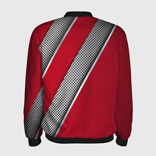 Мужской бомбер Mercedes carbon / 3D-Черный – фото 2