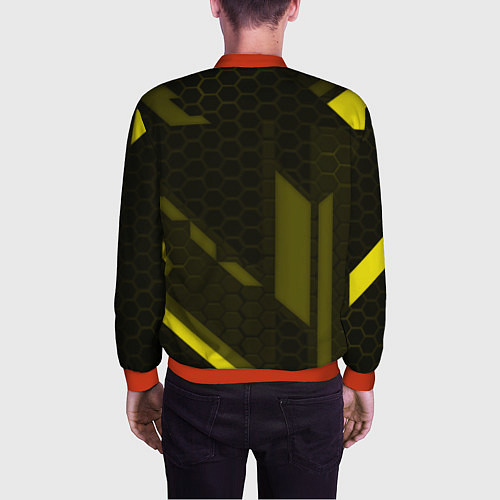 Мужской бомбер AEK fc geometry / 3D-Красный – фото 4