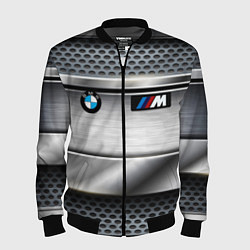 Бомбер мужской BMW metal texture, цвет: 3D-черный