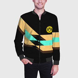Бомбер мужской Borussia sport line, цвет: 3D-черный — фото 2