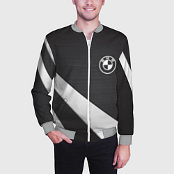 Бомбер мужской BMW sport line geometry steel, цвет: 3D-меланж — фото 2
