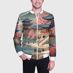 Бомбер мужской Корея эпоха чосон, цвет: 3D-белый — фото 2