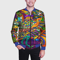 Бомбер мужской Pepe mem optacal, цвет: 3D-синий — фото 2