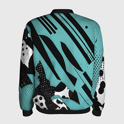 Мужской бомбер Спорт динамика скорость / 3D-Черный – фото 2