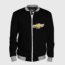Бомбер мужской Chevrolet logo, цвет: 3D-меланж