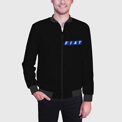 Бомбер мужской FIAT logo auto, цвет: 3D-черный — фото 2