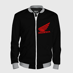Бомбер мужской Honda red logo auto steel, цвет: 3D-меланж