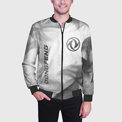 Бомбер мужской Dongfeng - white gradient вертикально, цвет: 3D-черный — фото 2