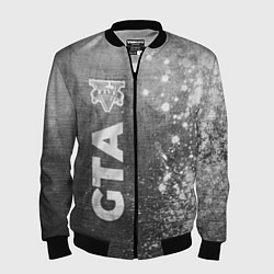 Бомбер мужской GTA - grey gradient по-вертикали, цвет: 3D-черный