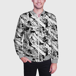 Бомбер мужской Гранж текстура отпечатки краски, цвет: 3D-меланж — фото 2