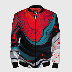 Мужской бомбер Абстракция эбру