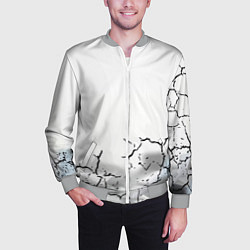 Бомбер мужской Одинокий борец на просторах, цвет: 3D-меланж — фото 2
