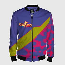 Бомбер мужской Counter strike camo line, цвет: 3D-черный