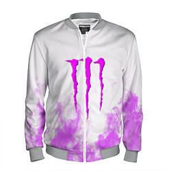 Бомбер мужской Monster energy neon flame, цвет: 3D-меланж