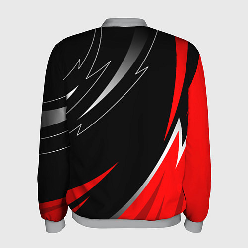 Мужской бомбер Exeed - red uniform / 3D-Меланж – фото 2