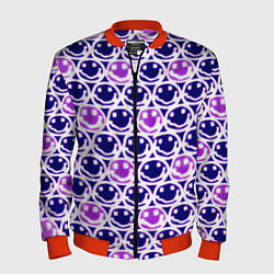 Бомбер мужской Nirvana neon smile, цвет: 3D-красный