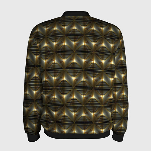 Мужской бомбер Золотое сияние / 3D-Черный – фото 2