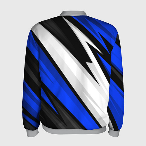 Мужской бомбер Exeed - blue sport / 3D-Меланж – фото 2