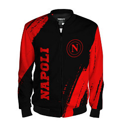 Бомбер мужской Napoli - red gradient вертикально, цвет: 3D-черный