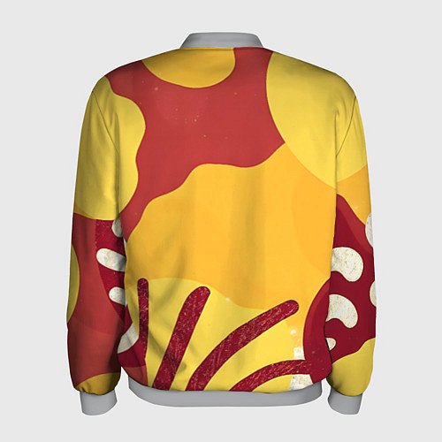 Мужской бомбер Жаркий африканский паттерн / 3D-Меланж – фото 2