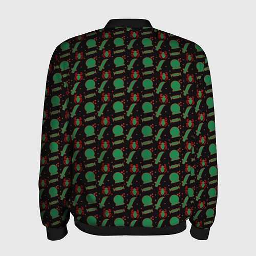 Мужской бомбер Логово ведьмы / 3D-Черный – фото 2