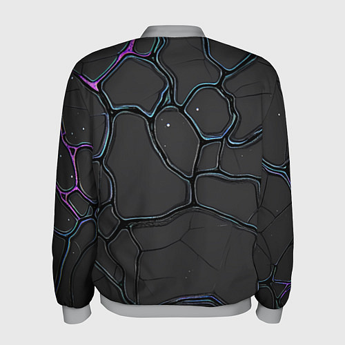 Мужской бомбер Плита хай-тек текстура / 3D-Меланж – фото 2