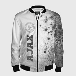 Бомбер мужской Ajax - white gradient по-вертикали, цвет: 3D-черный