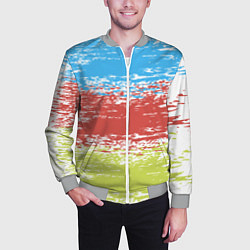 Бомбер мужской Взмах кистью, цвет: 3D-меланж — фото 2