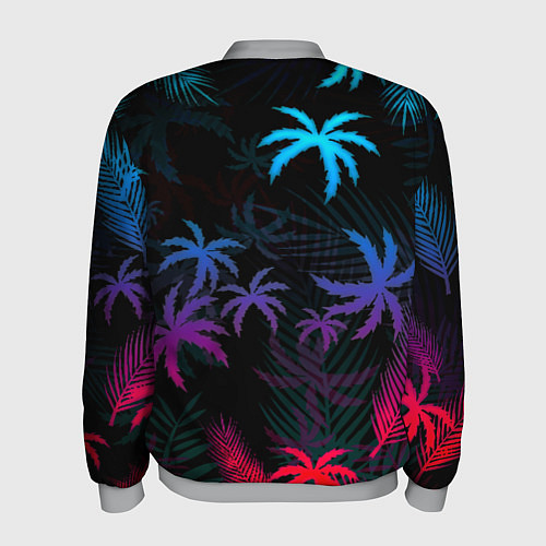 Мужской бомбер Тропики градиент / 3D-Меланж – фото 2