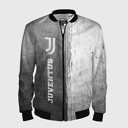 Бомбер мужской Juventus - grey gradient по-вертикали, цвет: 3D-черный