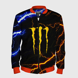 Бомбер мужской Monster energy storm, цвет: 3D-красный