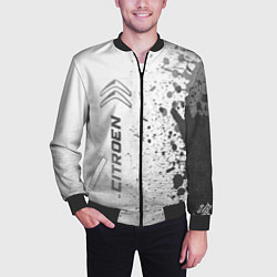 Бомбер мужской Citroen - white gradient по-вертикали, цвет: 3D-черный — фото 2