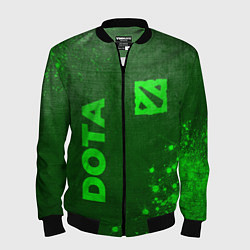 Мужской бомбер Dota - green gradient вертикально