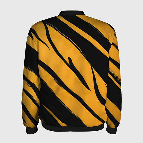 Мужской бомбер Тигровый раскрас / 3D-Черный – фото 2