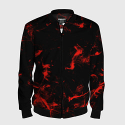 Мужской бомбер Color red black