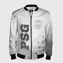 Бомбер мужской PSG - white gradient вертикально, цвет: 3D-черный