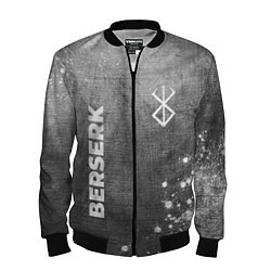 Бомбер мужской Berserk - grey gradient вертикально, цвет: 3D-черный