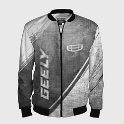 Бомбер мужской Geely - grey gradient вертикально, цвет: 3D-черный