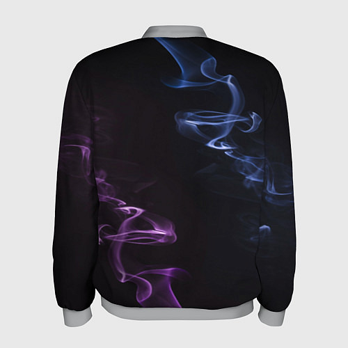 Мужской бомбер Color black blue pink / 3D-Меланж – фото 2