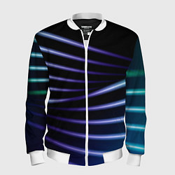 Бомбер мужской Color black blue, цвет: 3D-белый